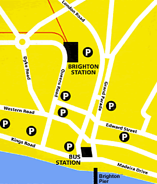 Brighton Pier map