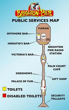 Brighton Pier map