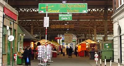 Image of the Spitalfields Market eateries